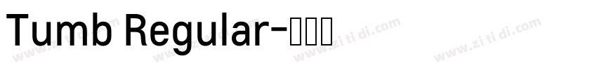 Tumb Regular字体转换